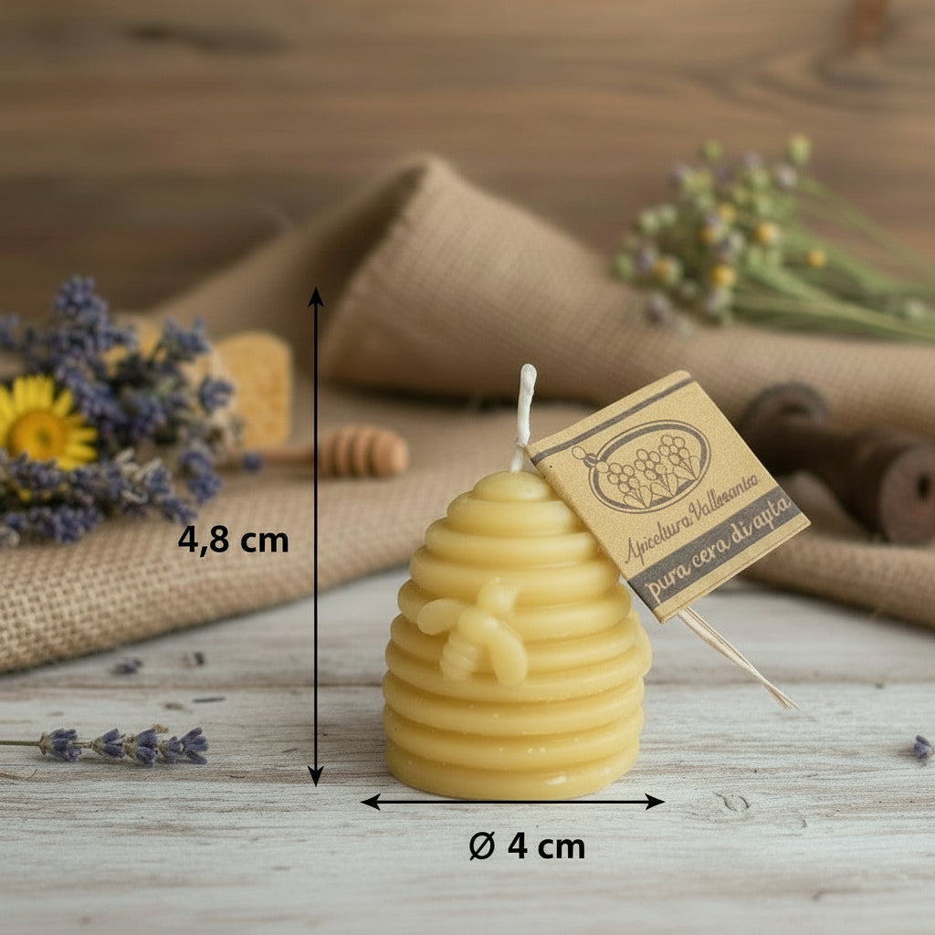 Candele in Cera d'Api piccola - Orso- Bugno- Angelo- Vasetto