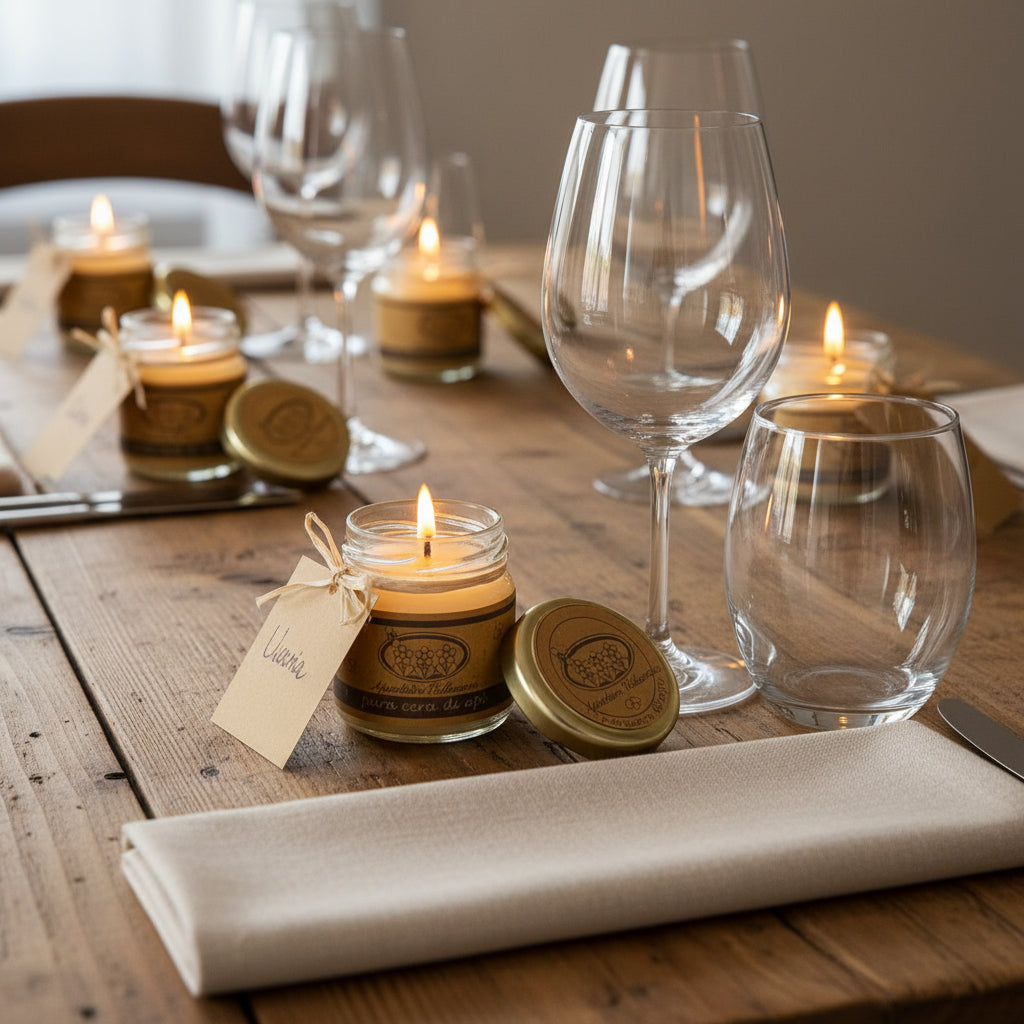 Candele in Cera d'Api piccola - Orso- Bugno- Angelo- Vasetto