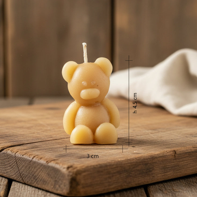 Candele in Cera d'Api piccola - Orso- Bugno- Angelo- Vasetto
